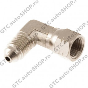 Racord adaptor 90 grade ARB JIC-4(M) – JIC-4(F), set doua bucati