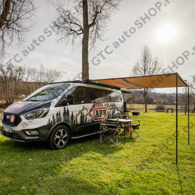 Marchiza ARB Touring 300 x 250 cm in carcasa aluminiu Black si iluminare