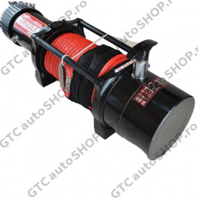 Troliu rapid Grizzly Winch 12000, raport 72.5:1, cablu sintetic, frana pe aer