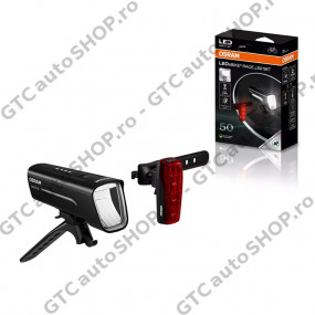 Set far si stop LED Osram pentru bicicleta LEDsBIKE RACE 50