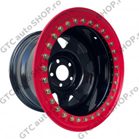 Janta OFM cu beadlock 16x8J, 5x127, ET-35 Black Jeep
