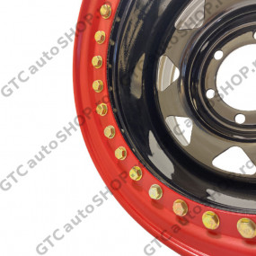 Janta OFM cu beadlock 16x8J, 5x127, ET-35 Black Jeep