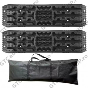 Traverse recuperare 104cm, cu suport Hi-Lift, culoare negru – set doua bucati + geanta transport