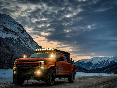 Ford F-250 Super Duty, Cabină dublă (1999-Prezent) Slimline II Roof Rack Kit / Înalt