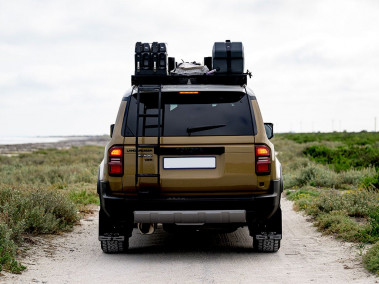 Portbagaj aluminiu Front Runner Slimsport Land Cruiser 250 cu montare LED Bar Osram VX1000-CB