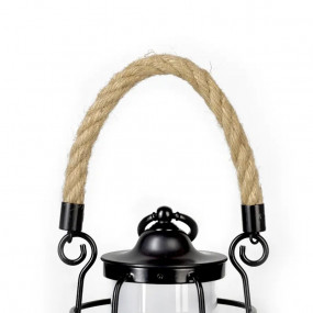 Lampă LED reîncărcabilă pentru camping și terasă, cu sfoară de cânepă, design bambus, 1000lm, Wild Land