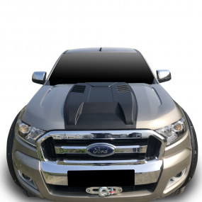 Ornament capotă negru, plastic ABS, Ford Ranger (2016-2022) Safari
