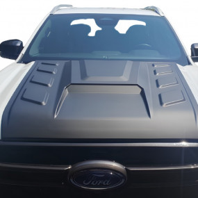 Ornament capotă negru, plastic ABS, Ford Ranger (2023+) Safari