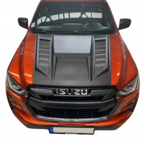 Ornament capotă negru, plastic ABS, Isuzu D-Max (2020+) Safari