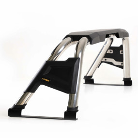 Rollbar Double Plus Chrome Toyota Hilux, Ford Ranger, Isuzu D-Max, Nissan Navara, Mercedes X-Class, Volkswagen Amarok, SSangYong Musso, Mitsubishi L200 AQM4WD PRB01
