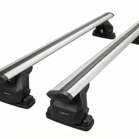 Set bare transversale compatibil cu închideri de benă cu șine T-Slot, 150 cm, gri, încărcare maximă 75 kg/bară S-Dizayn