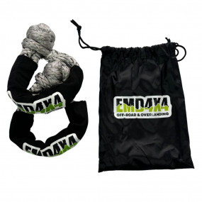 Set ochete sintetice 17t (17000kg), 12mm x 55 cm, gri, cu husă, Emd4x4