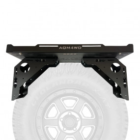 Suport multifuncțional pentru accesorii pe roată de rezervă, Negru, AQM4WD