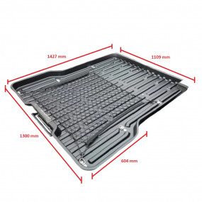 Tavă culisantă benă universal compatibil cu Ford Ranger, Volkswagen Amarok, Toyota Hilux, Mitsubishi L200, Isuzu D-Max, Jeep Gladiator, Nissan Navara, Mercedes X-Class, Culoare Negru Emd4x4