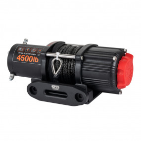 Troliu electric EMD Winch 4500lbs (2041kg), 12V, cablu sintetic 12m, raport 166:1